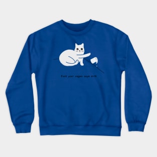 Vegan milk (black caption) Crewneck Sweatshirt